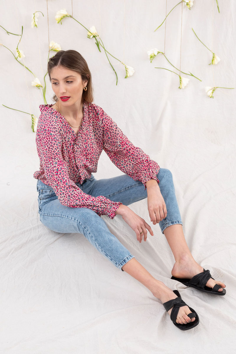 Jean Mom India Con Localizado