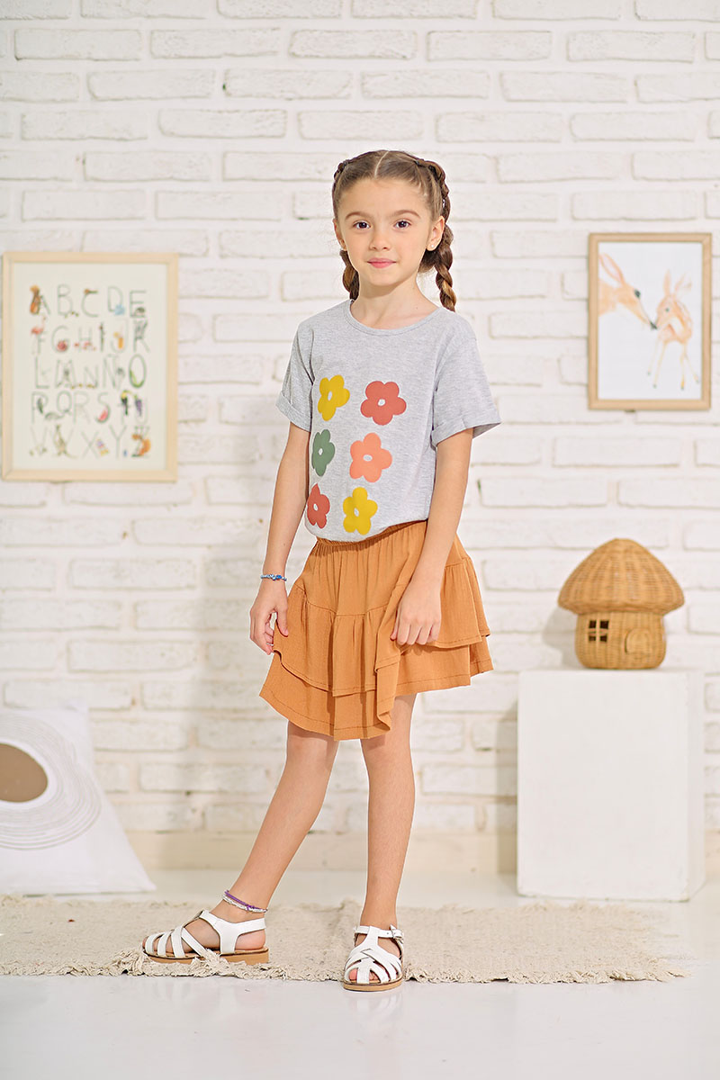 Remera Kids Flowers 2-10