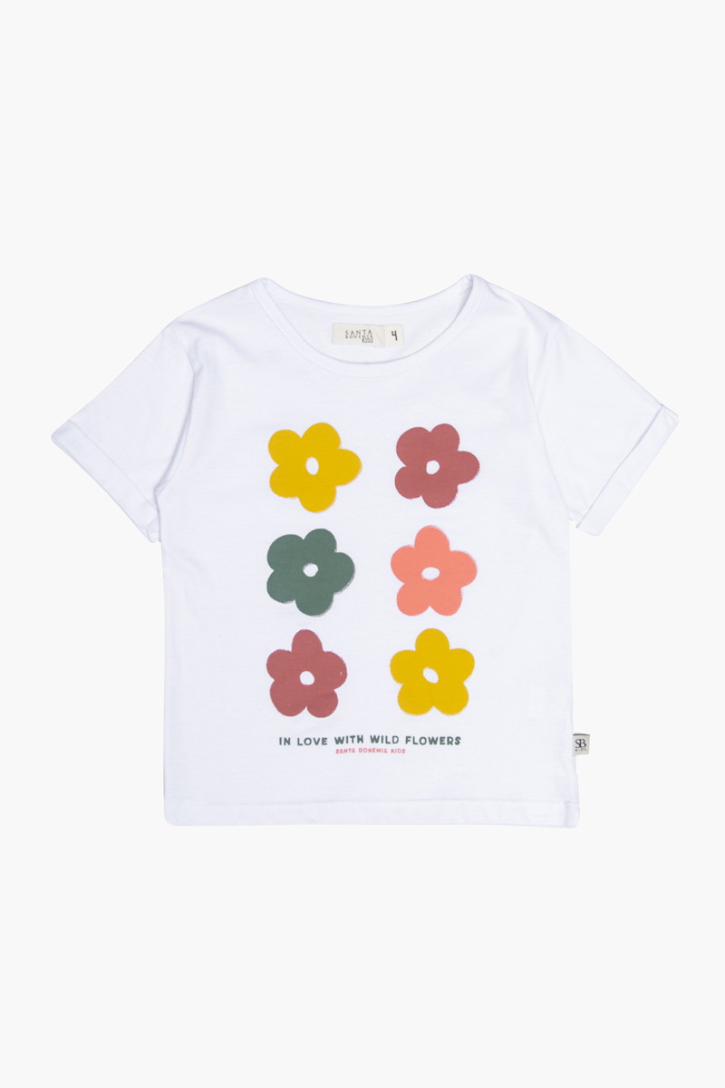 Remera Kids Flowers 2-10