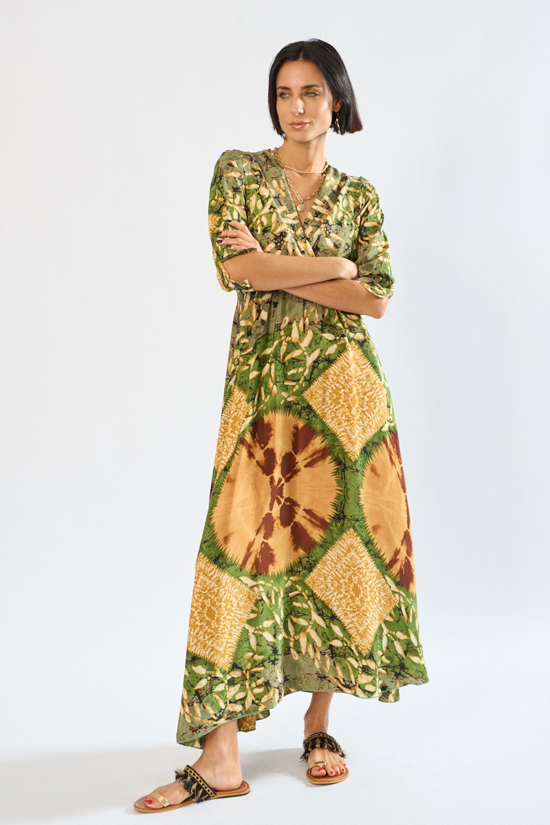 Vestido Largo Miel