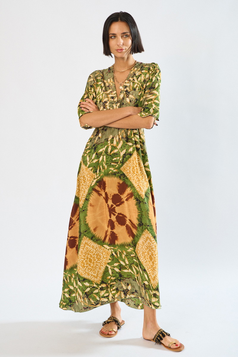 Vestido Largo Miel