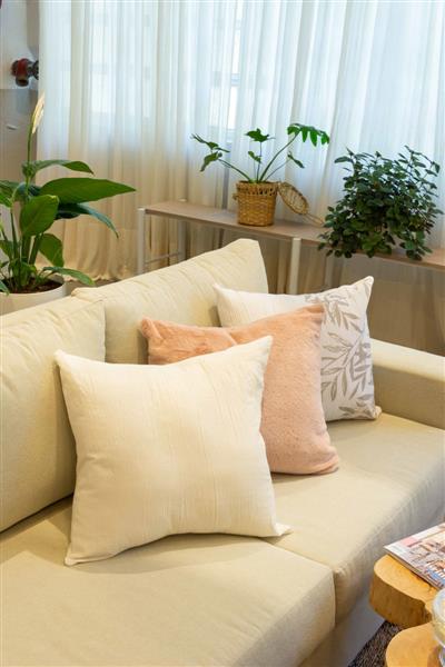 Almohadon Algodon Teñido Liso 50x50